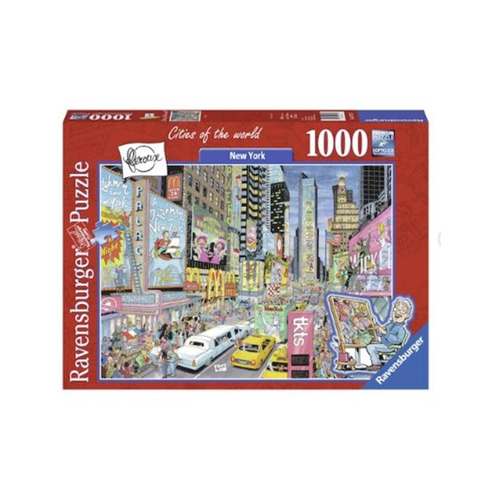 Ravensburger - puzzel 1000 stukjes fleroux: new york city leeftijd: vanaf 14 jaar afmeting:ca. 50x70 cm