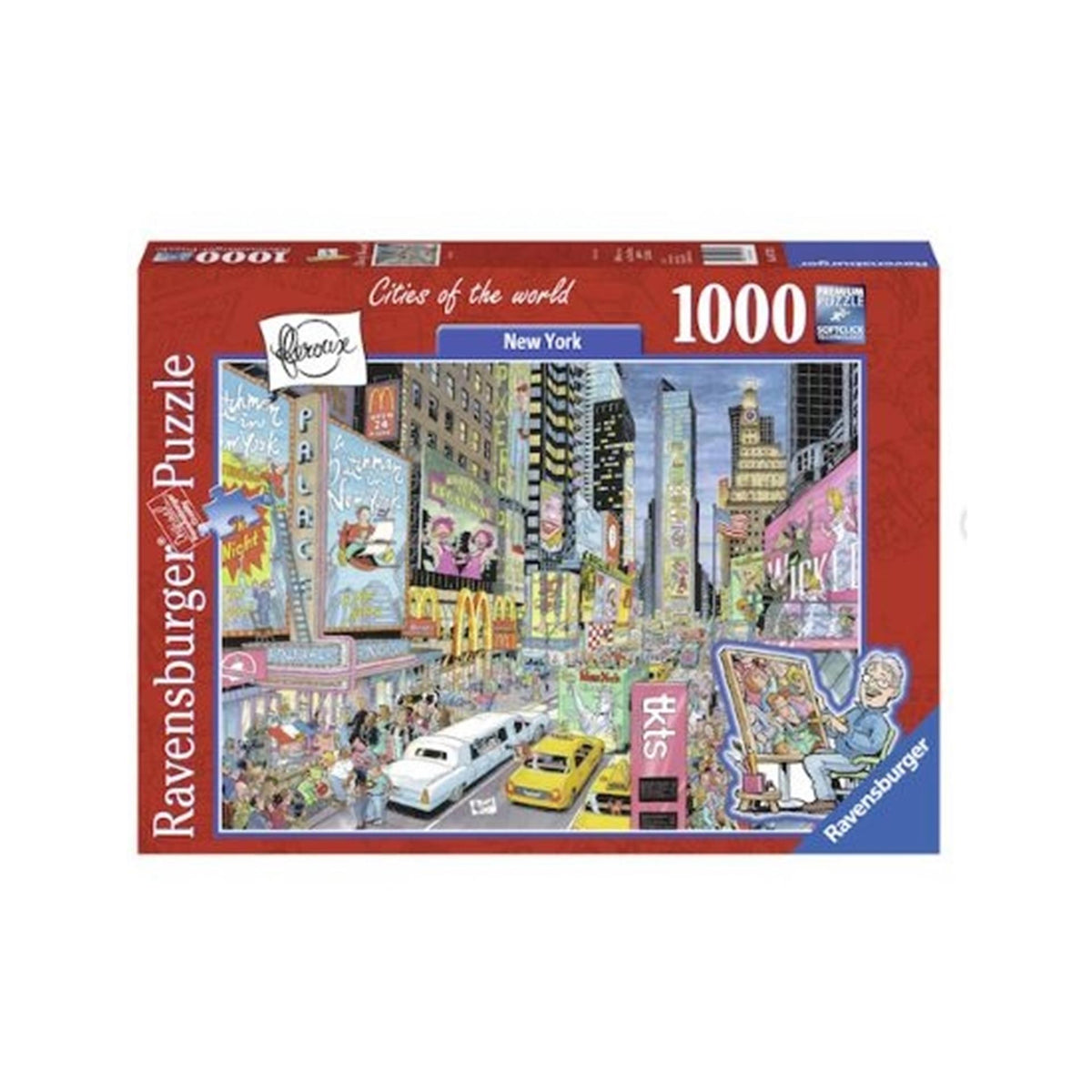 Ravensburger - puzzel 1000 stukjes fleroux: new york city leeftijd: vanaf 14 jaar afmeting:ca. 50x70 cm