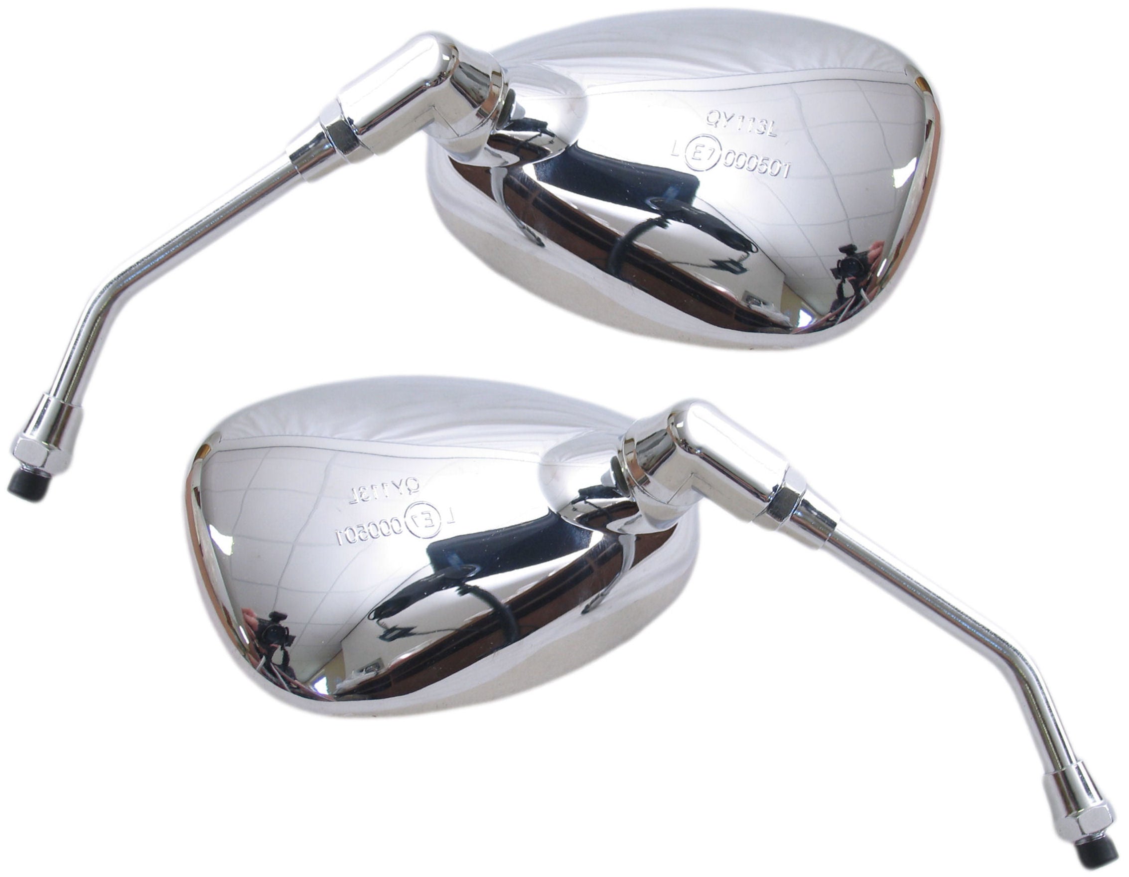 Edge spiegelset china scooter grand retro chroom