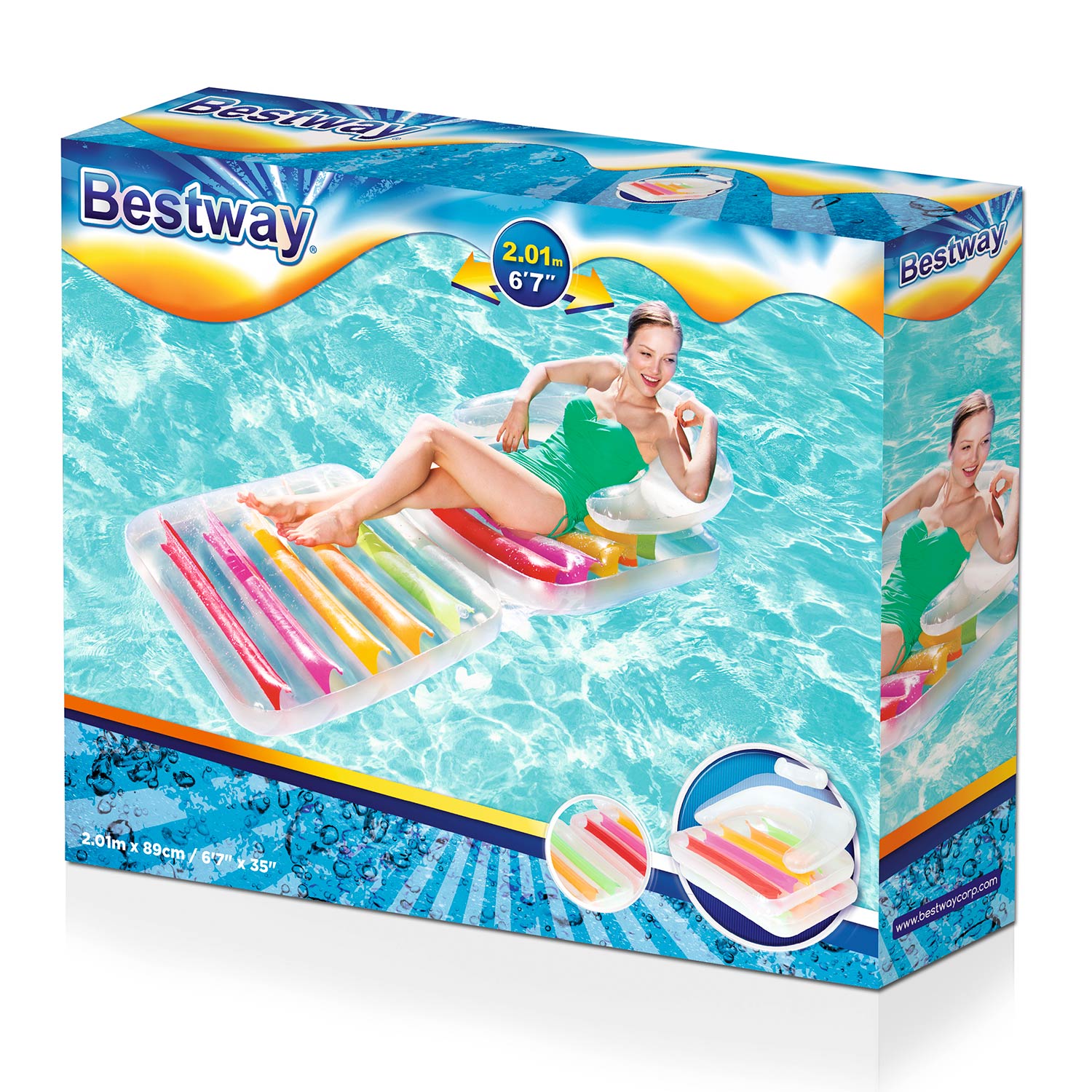 Bestway - high fashion loungebed en stoel
