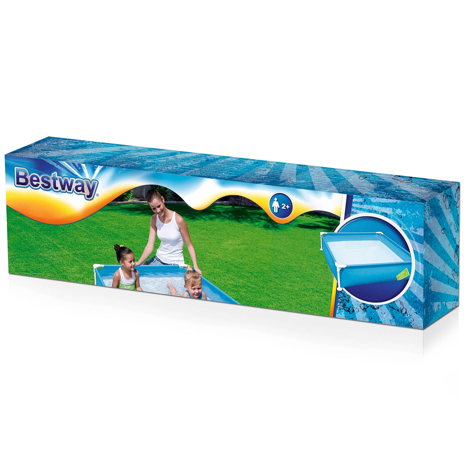 Bestway - zwembad met stalen frame 122x122x305 cm