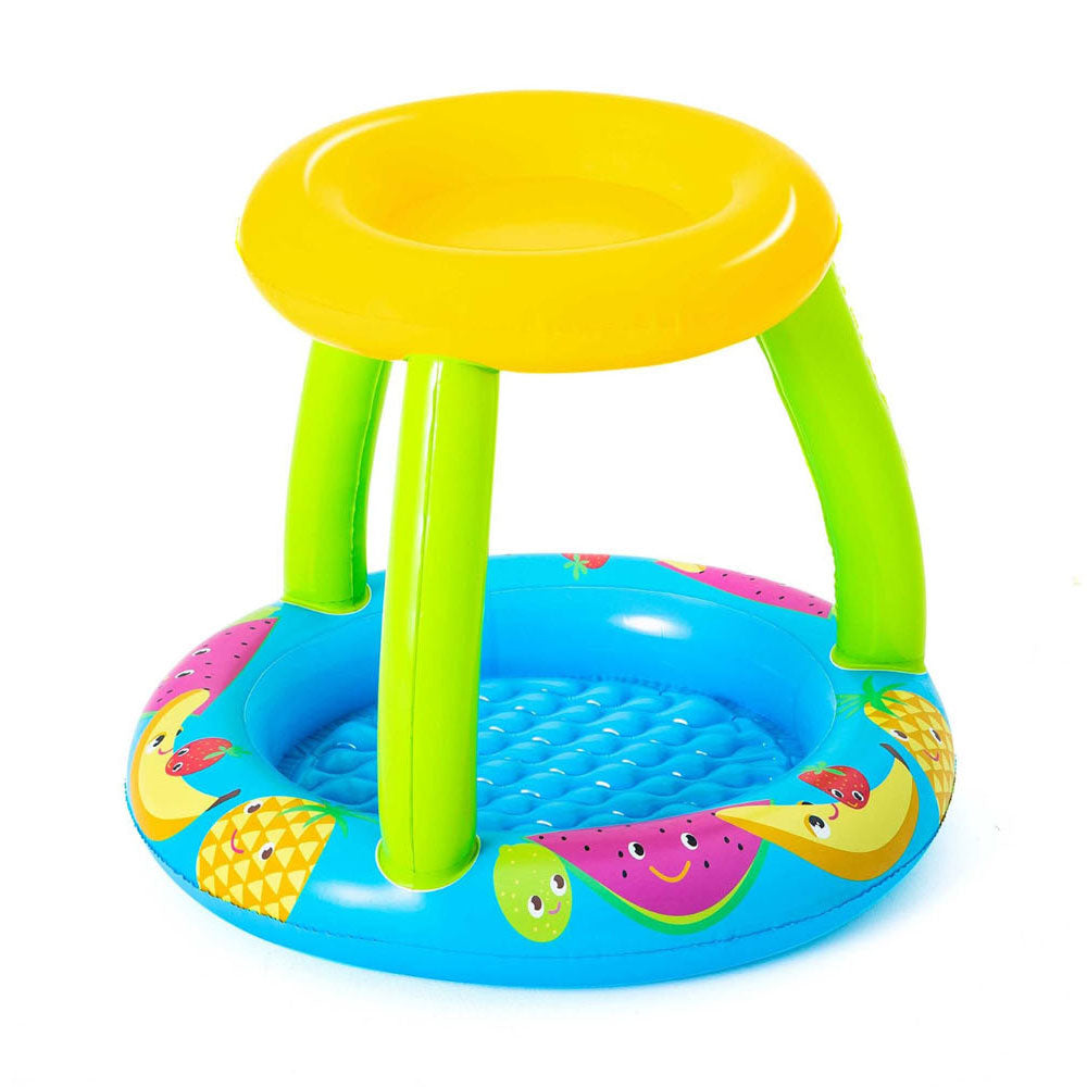 Bestway babybad fruit met zonnescherm, 91x81cm