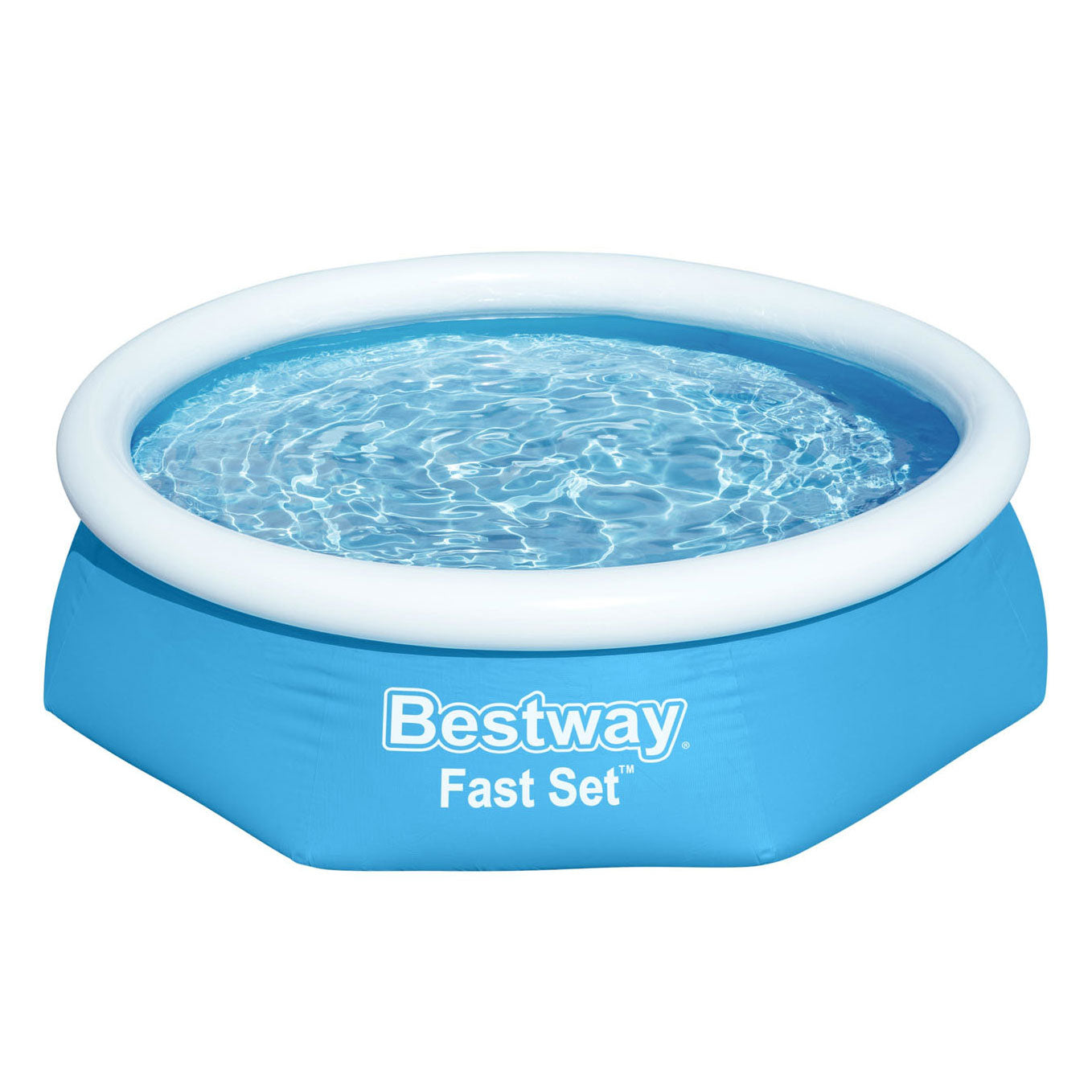 Bestway zwembad fast set opblaasbaar rond 244x61 cm 57265