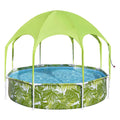 Bestway - my first frame zwembad splash-in-shade play rond met uv zonnescherm 244cm