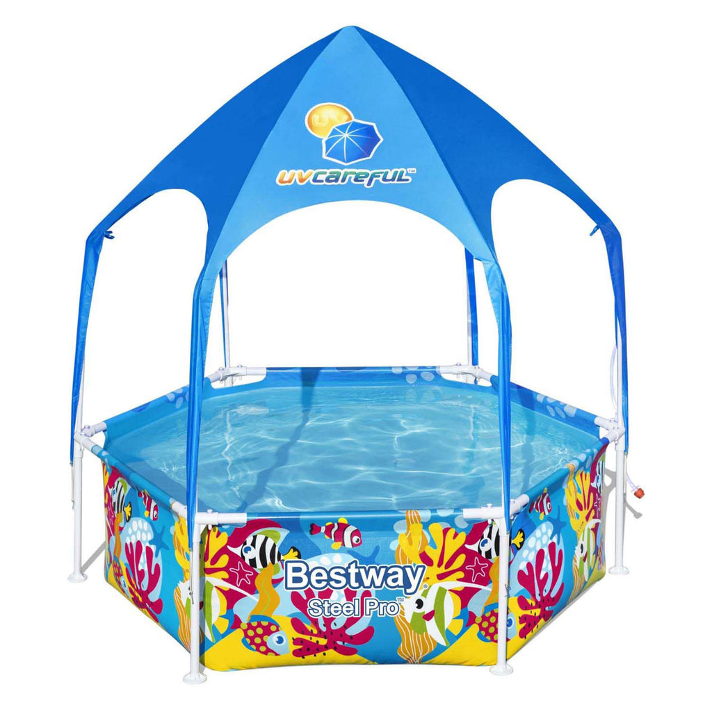 Bestway kinderzwembad steel pro uv careful bovengronds 183x51 cm