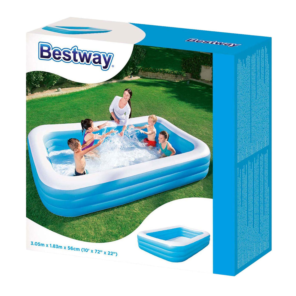 Bestway familiezwembad 305x183x56cm blue