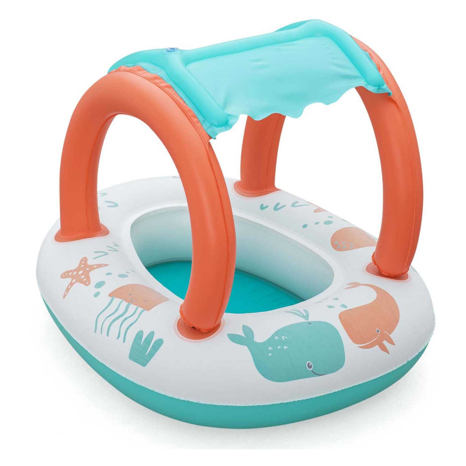 Bestway - baby boot comfort push met uv zonnescherm