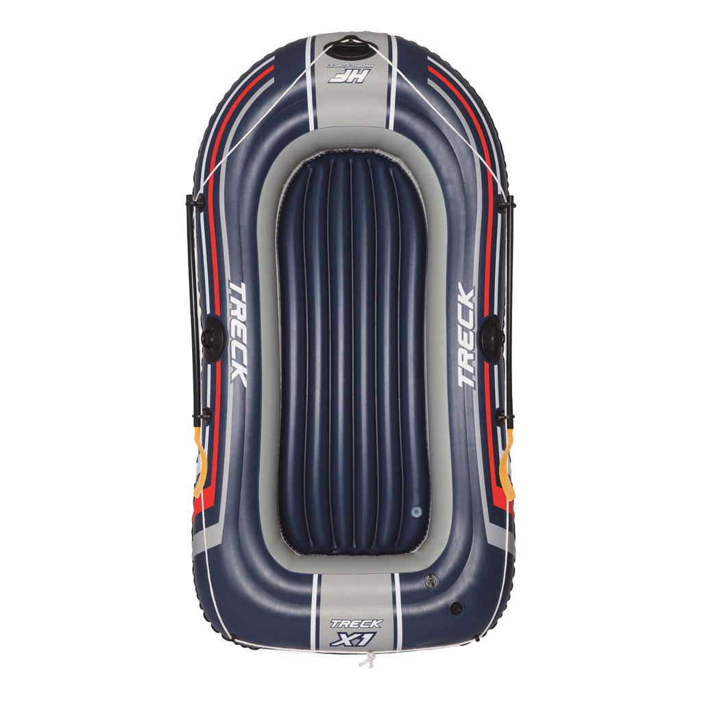 Bestway hydro-force opblaasboot met pomp en roeispanen blauw
