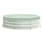 Swim essentials luxe groen gestreept zwembad rond