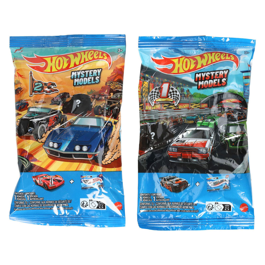 Hot Wheels - mystery auto met sticker - 1:64
