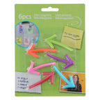 Memo mini magneet pijl, 6st.