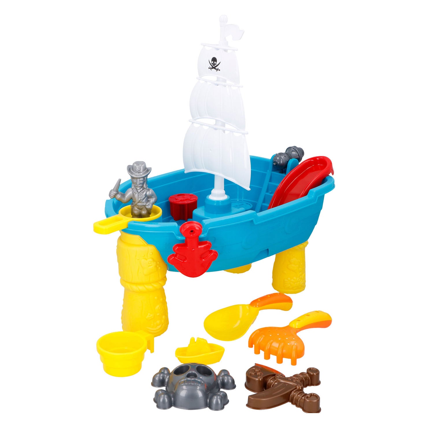 Zand - en watertafel piratenboot, 19dlg.
