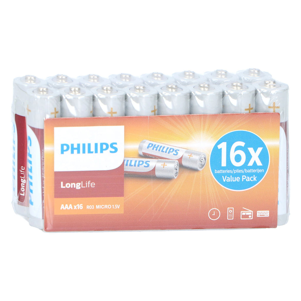 Philips - Philips longlife aaa batterij 16 stuks