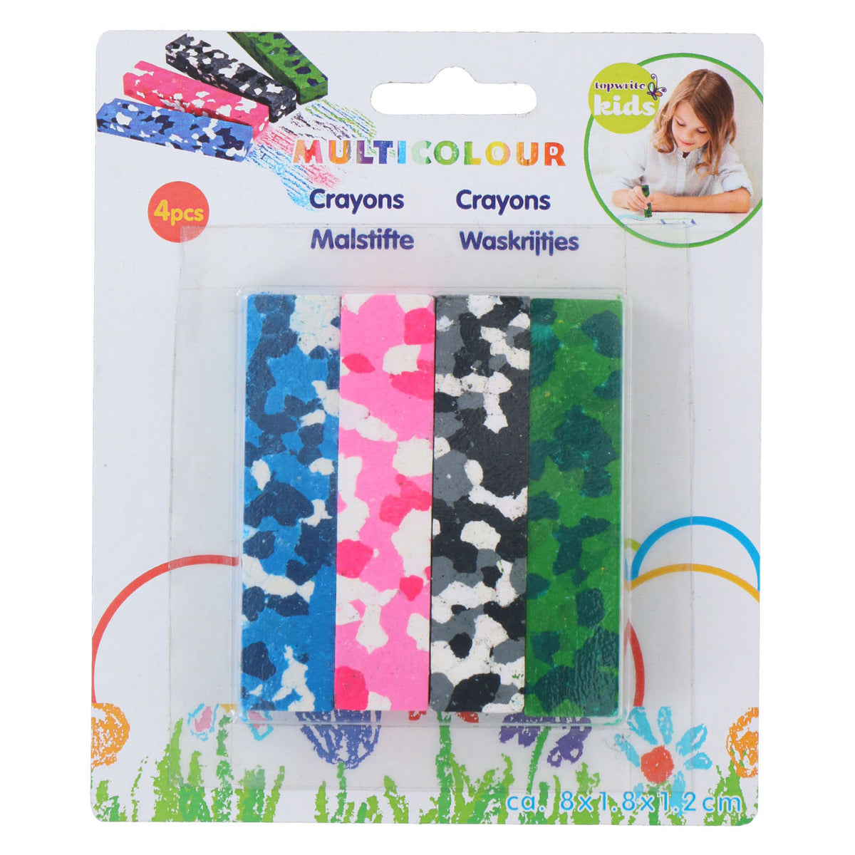 - Waskrijtjes Kleur 4 stuks