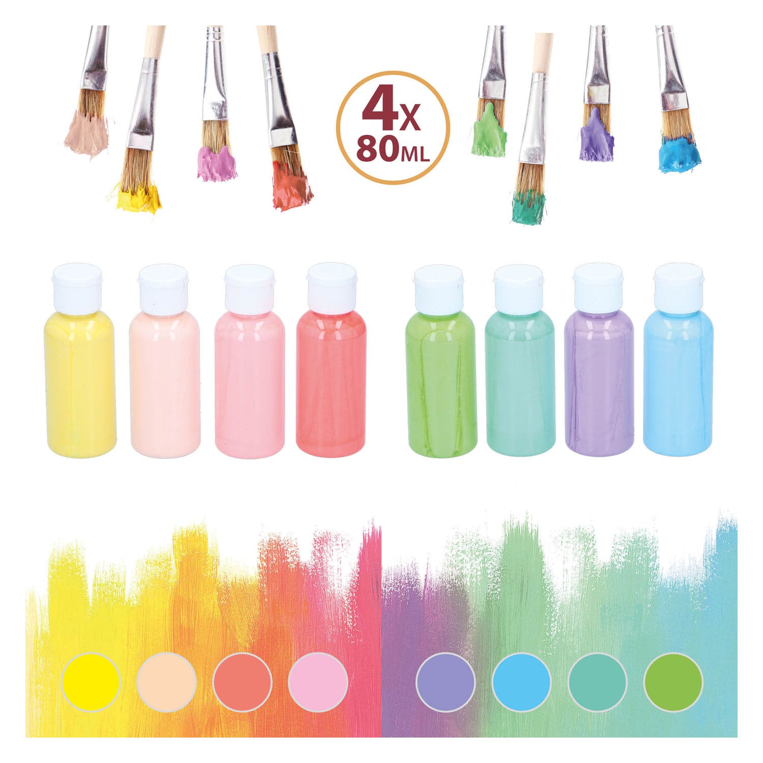 - Acrylverf Pastel 4dlg.