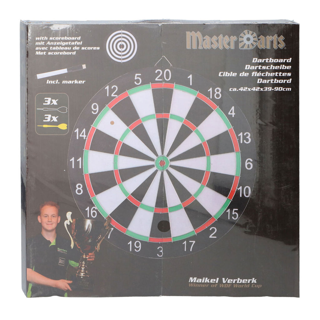 Master Darts - Master Darts dartboard set met scorebord