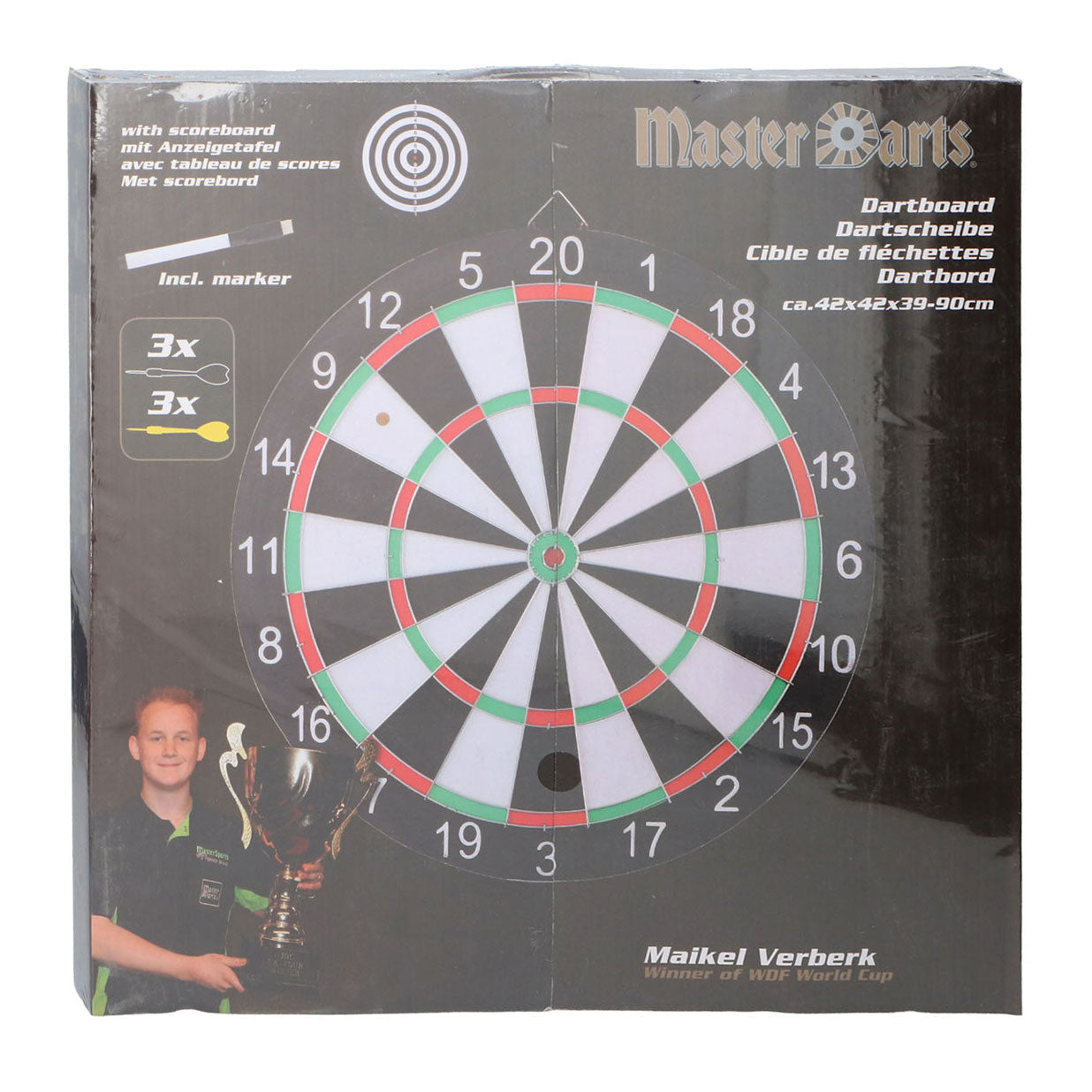 Master Darts - Master Darts dartboard set met scorebord