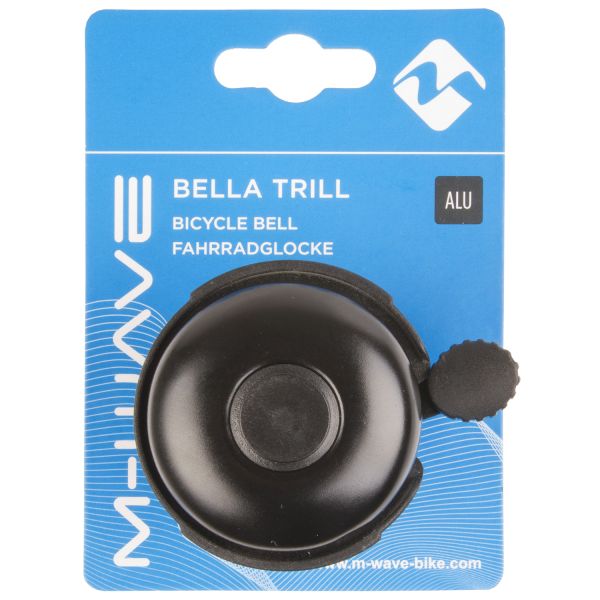 Messingschlager - Messingschlager fietsbel bella trillaluminium zwart