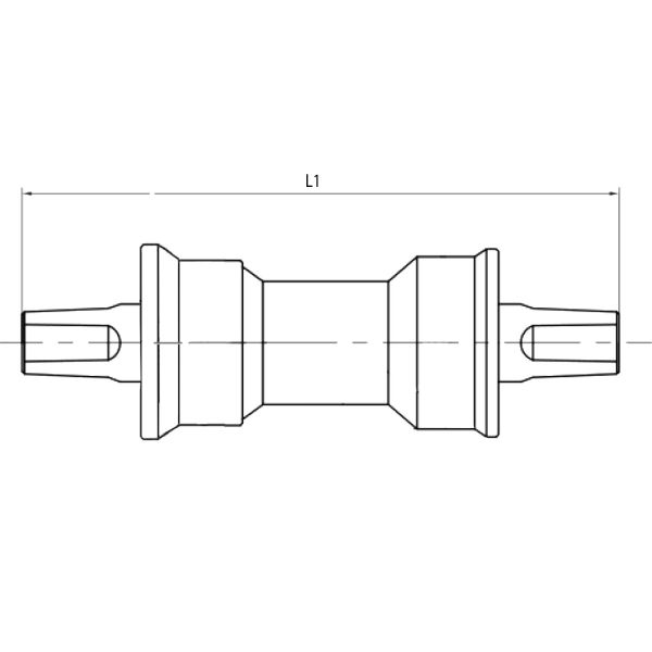 Kit de réparation de support inférieur M-Wave en acier 127 mm