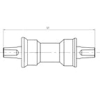 Kit de réparation de support inférieur M-Wave en acier 127 mm