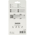 Simson - Verlichtingsset bullet batterij - zwart