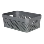 Curver infinity dots opbergmand 11 l antraciet | 2 stuks