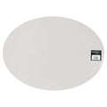 Mesapiu placemat lederlook light grey ovaal 45x33 cm