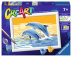 Ravensburger creart schilderen op nummer - vrolijke dolfijnen