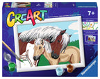 Ravensburger creart schilderen op nummer - moeder en veulen