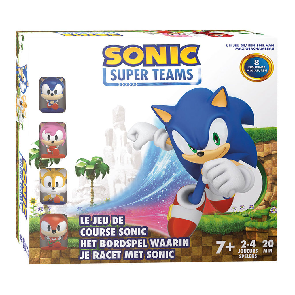Zygomatic sonic super teams bordspel - race met sonic en vrienden - inclusief 8 miniaturen