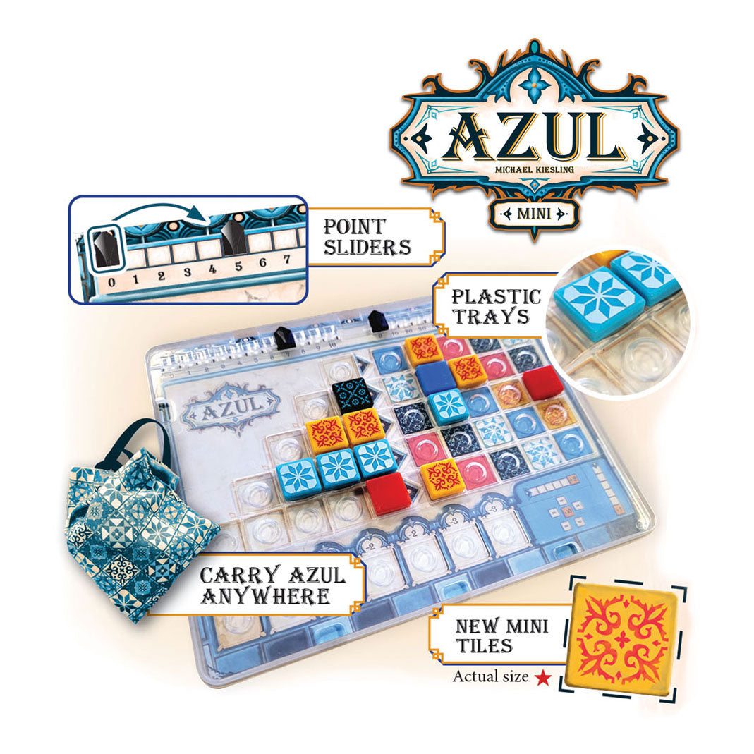 Next Move Games - Next Move Games Azul mini bordspel - 2 tot 4 spelers