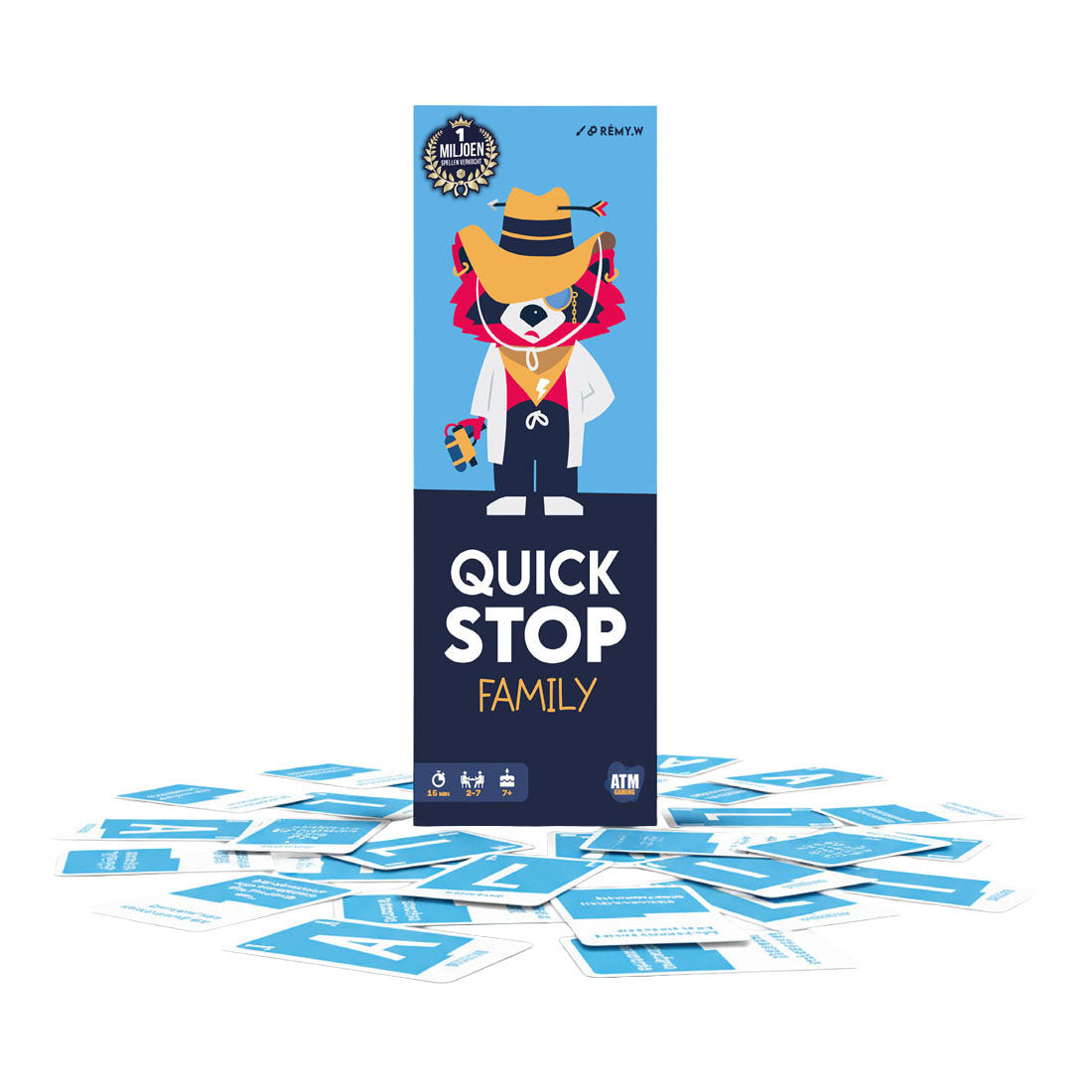 Asmodee - Asmodee Quickstop family razendsnel kaartspel