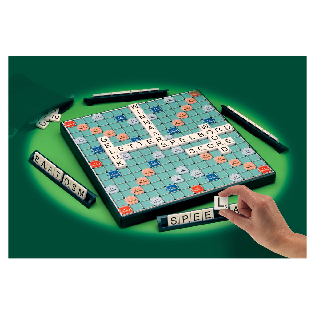 Megableu - Megableu Scrabble xl - het klassieke woordspel in extra groot formaat - bordspel voor de hele familie - 2-4 spelers - grote letters met tilelock-systeem