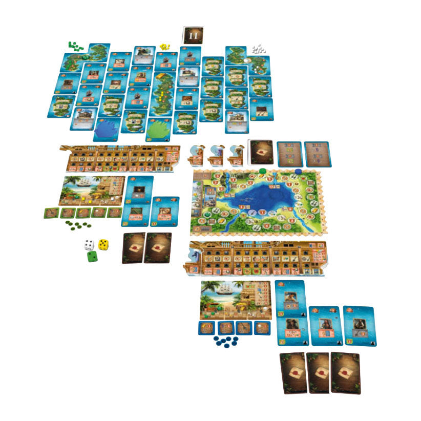 Geronimo Games - Geronimo Games Pirates of maracaibo nl - nederlandstalig - bordspel - vanaf 12 jaar oud - van 1 tot 4 spelers