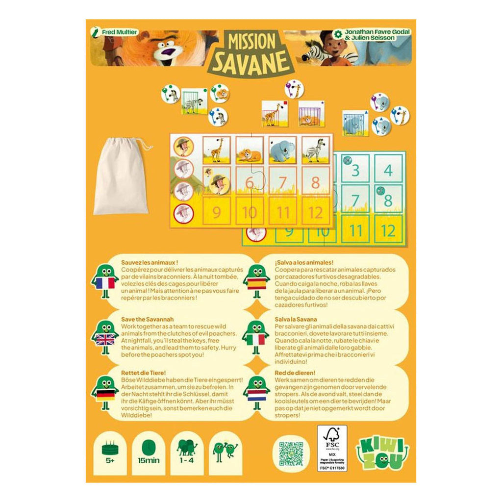 Geronimo Games - Geronimo Games Kiwizou kaartspel mission savane