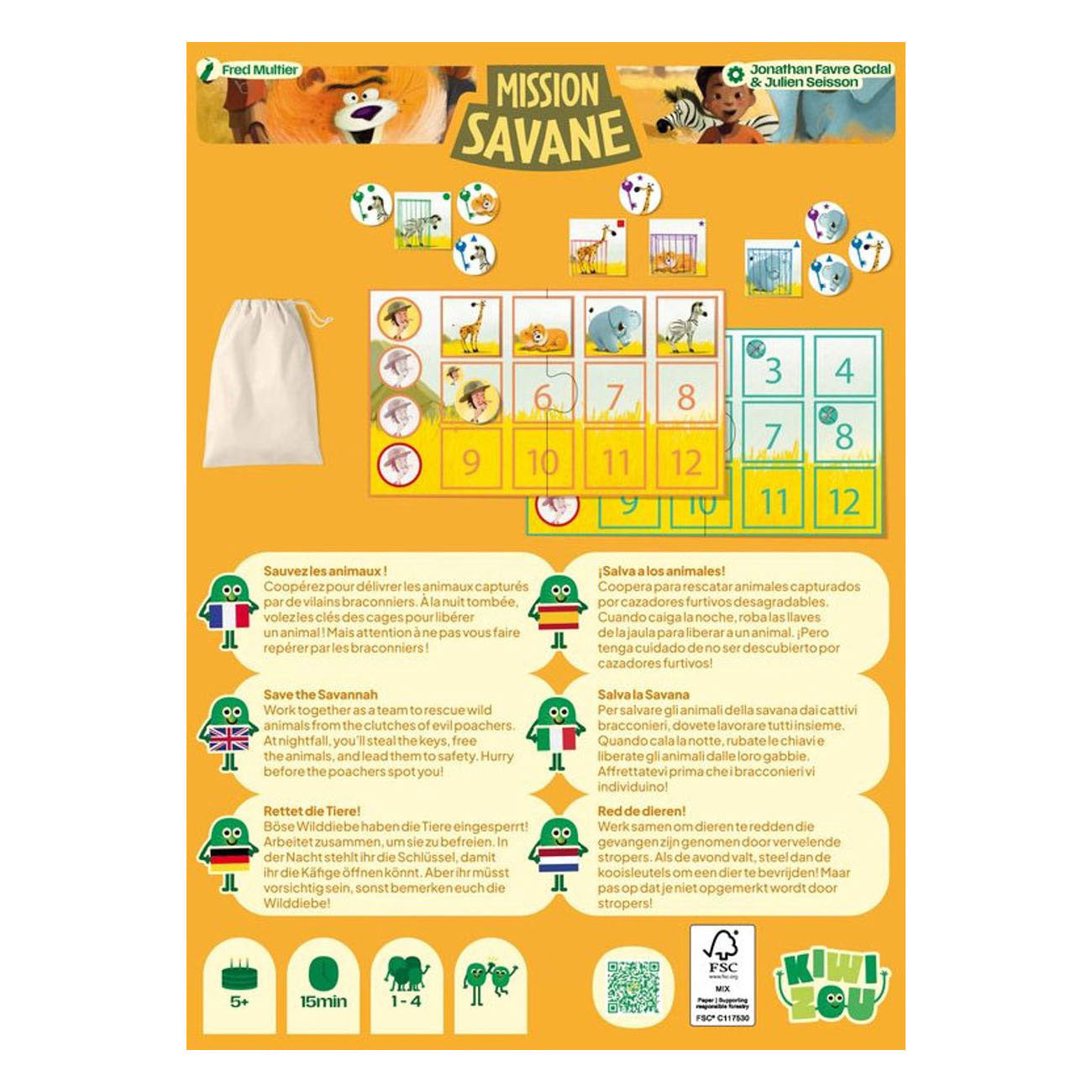Geronimo Games - Geronimo Games Kiwizou kaartspel mission savane