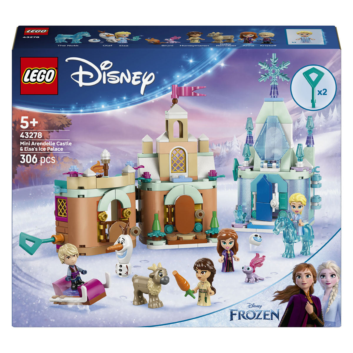 LEGO - disney princess 43278 mini kasteel van arendelle en elsa's ijspaleis
