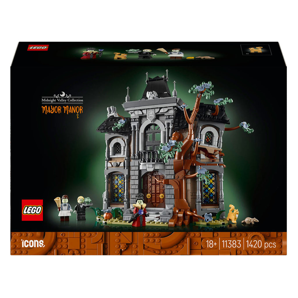 LEGO - icons burgemeestershuis - griezelig landhuis bouwpakket voor volwassenen 11383