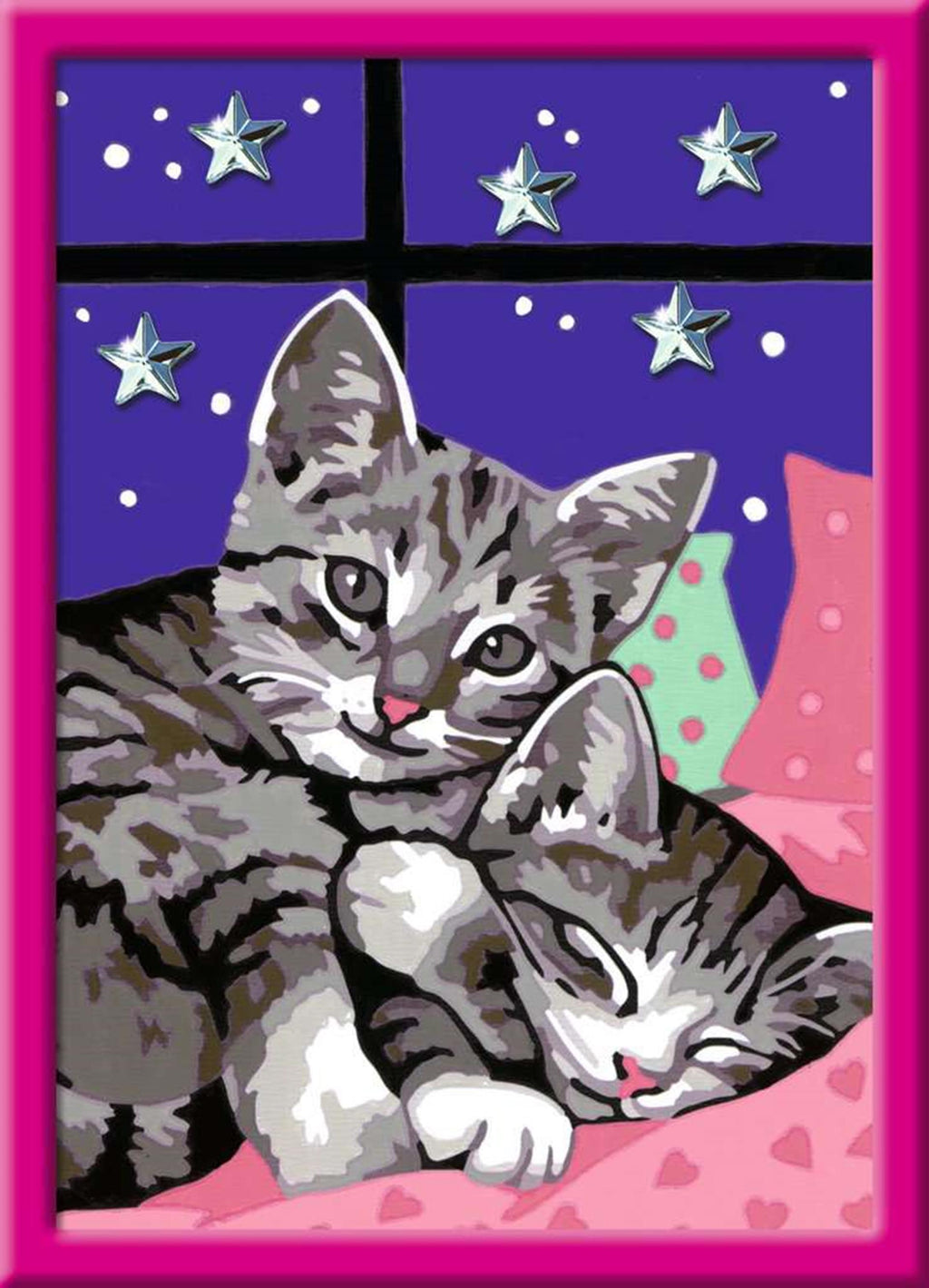 Ravensburger - creart sleepy kitties - schilderen op nummer voor kinderen