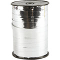 Creativ company cadeaulint, b: 10 mm, glossy, zilver metallic, 250 m 1 rol