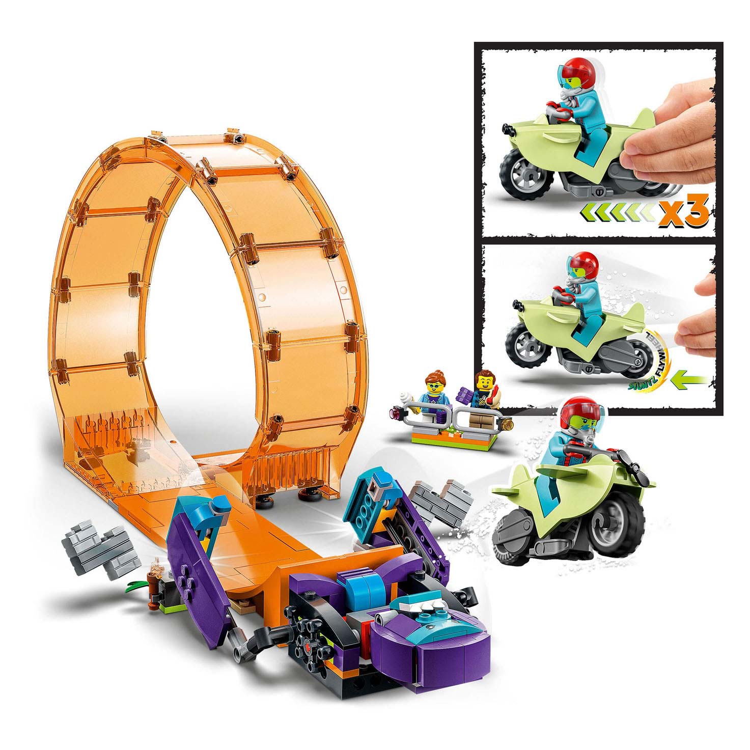 Lego city - chimpansee stuntlooping constructiespeelgoed (60338)