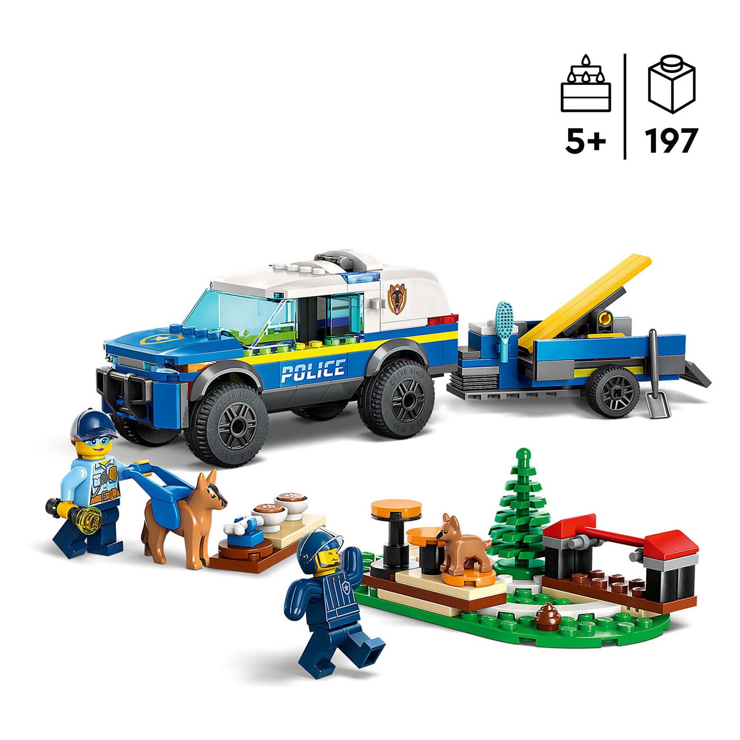 Lego city - 60369 mobiele training set voor politiehonden