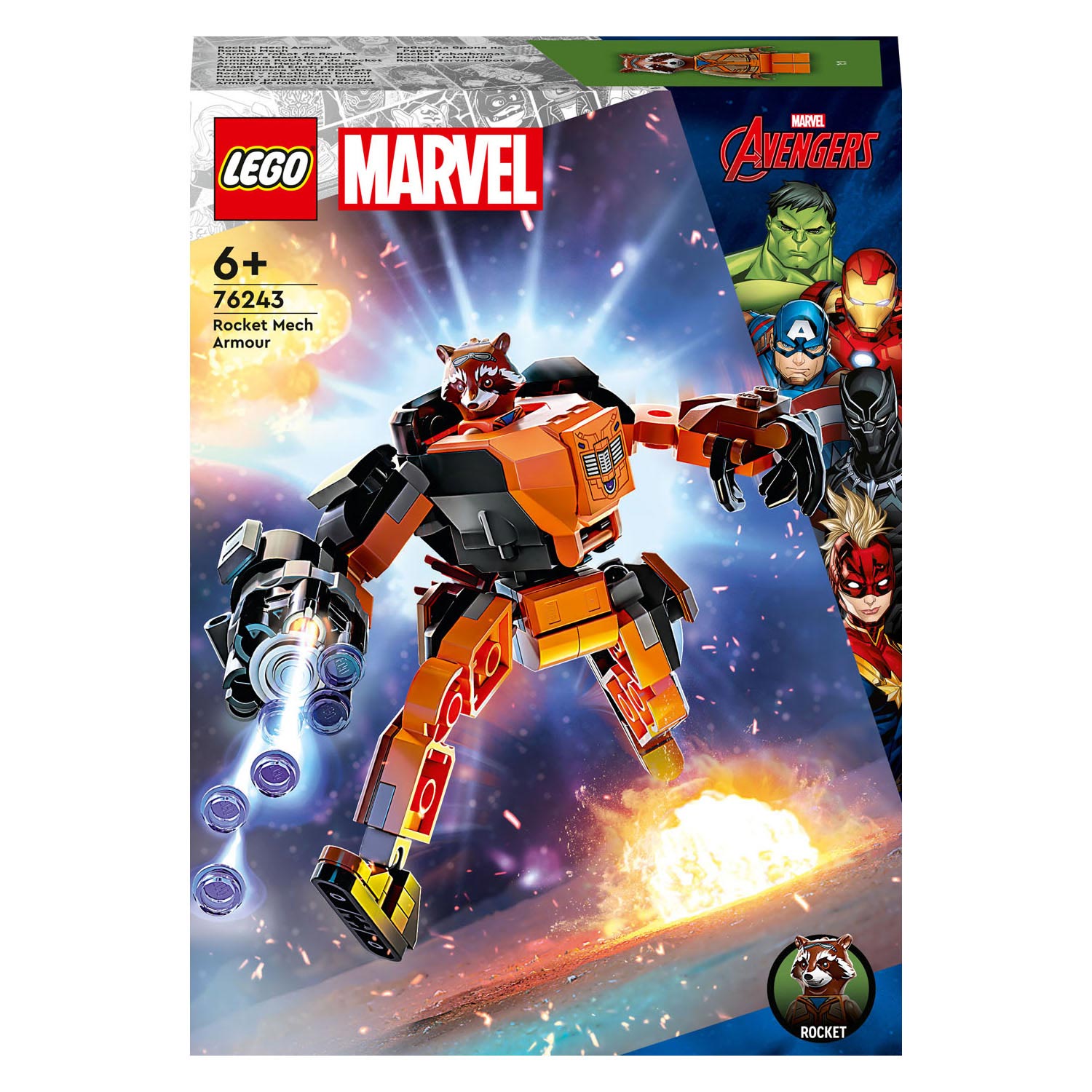 Lego marvel - rocket mechapantser constructiespeelgoed (76243)