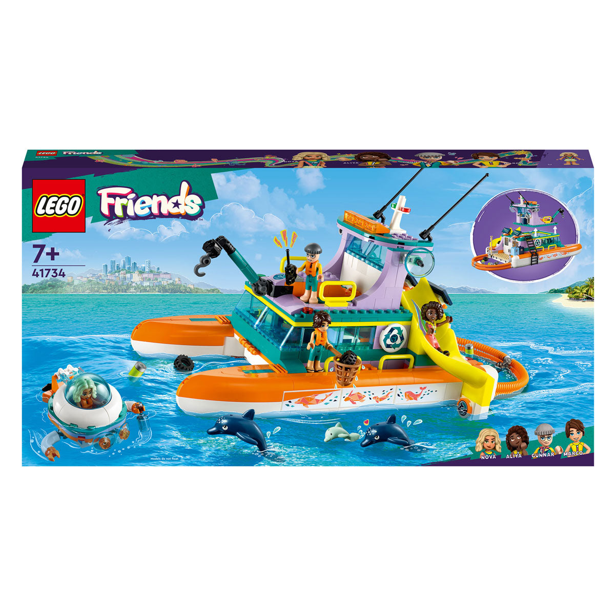 Lego friends - reddingsboot op zee constructiespeelgoed (41734)