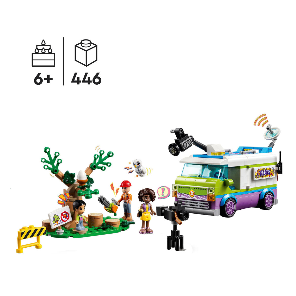 Lego friends - nieuwsbusje constructiespeelgoed (41749)
