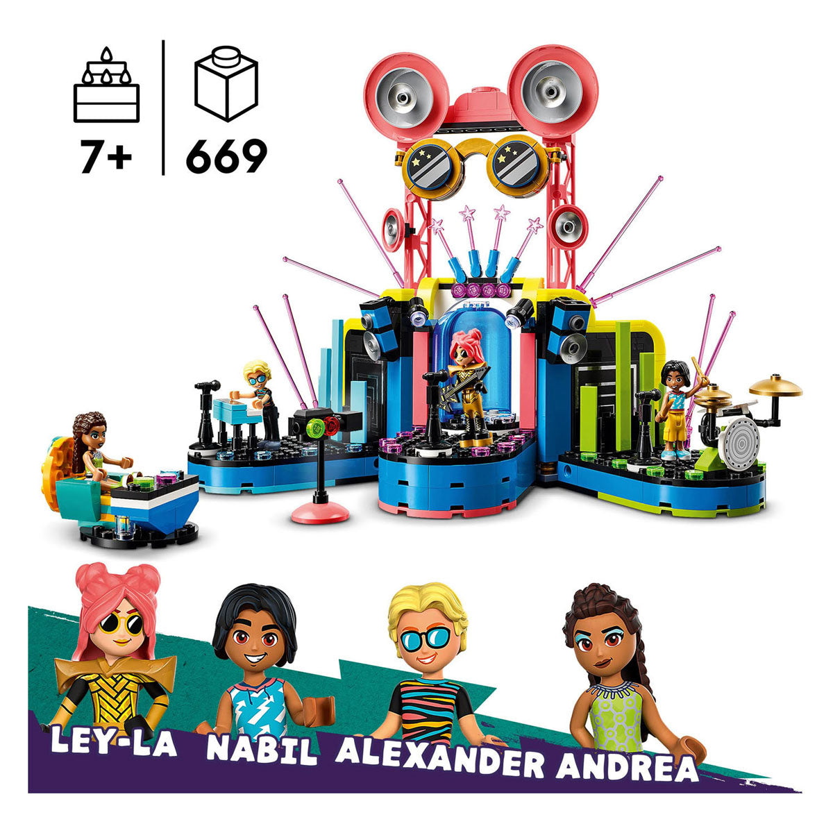 Lego friends - heartlake city muzikale talentenjacht constructiespeelgoed (42616)