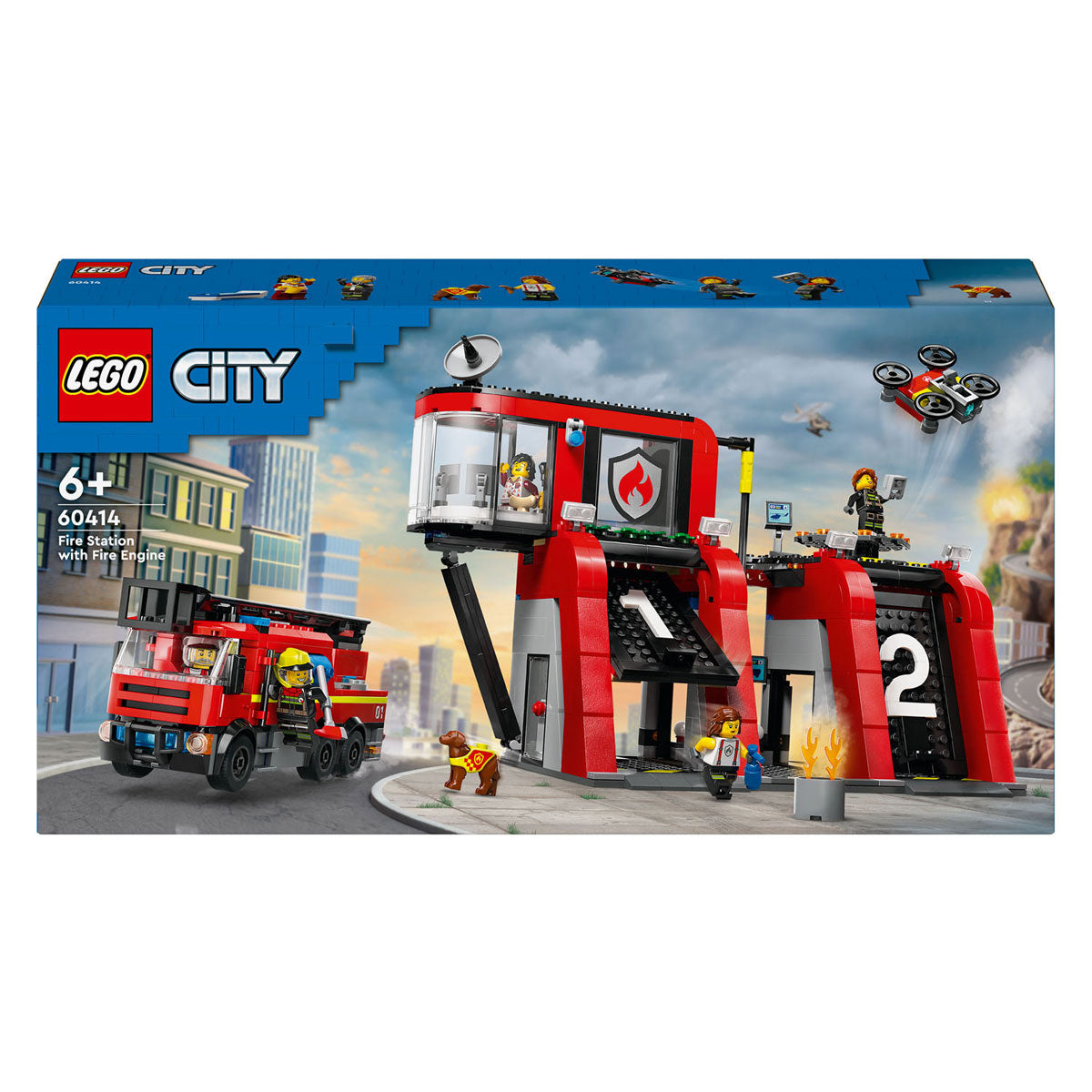 Lego city brandweerkazerne en brandweerauto - 60414