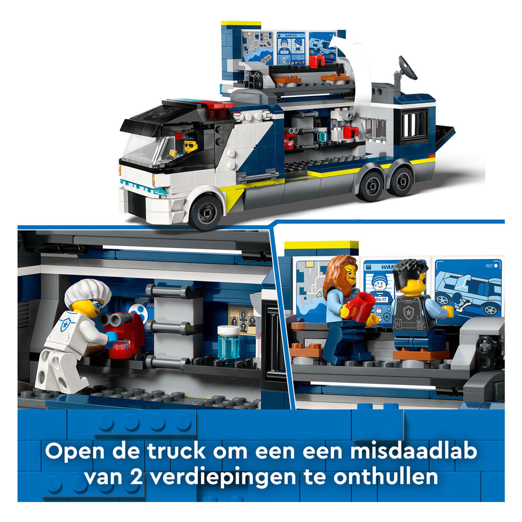 Lego 60418 city politielaboratorium in truck | 2 stuks