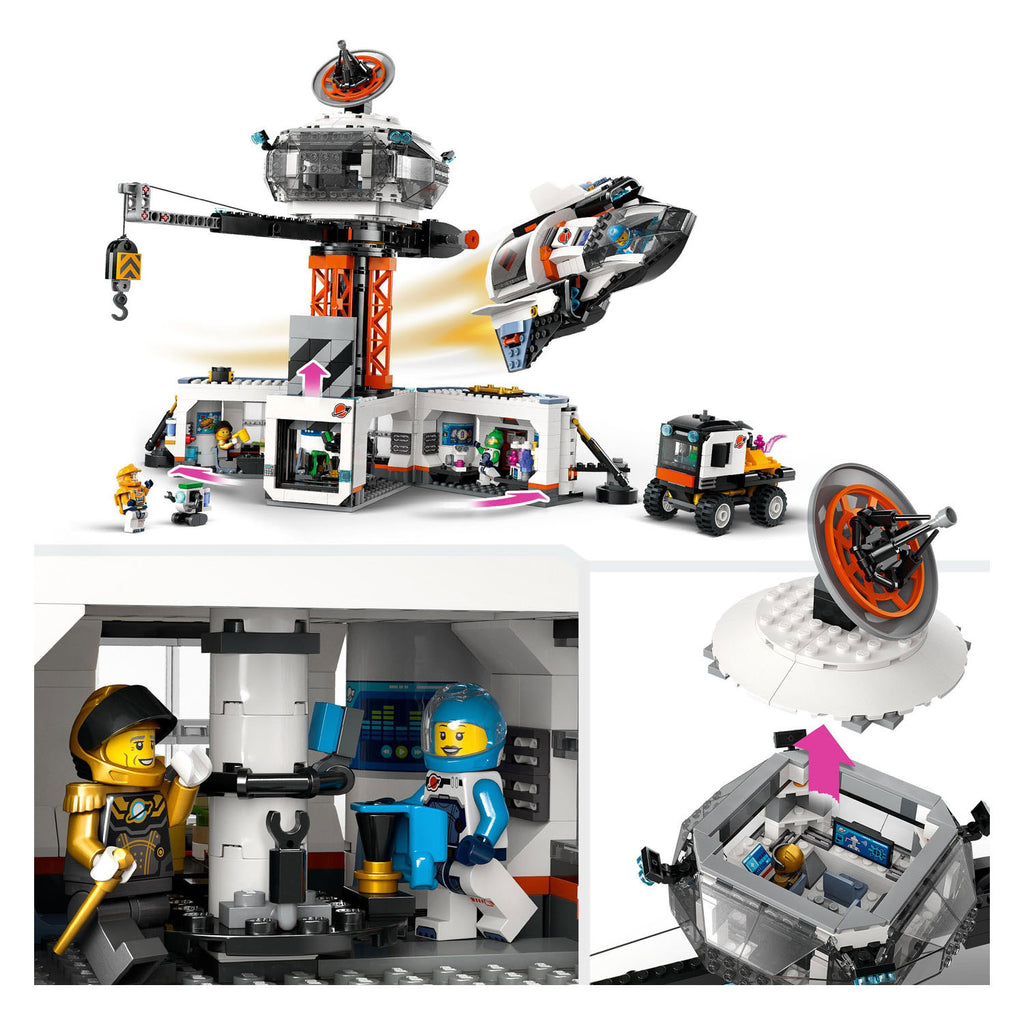 Lego city - ruimtebasis en raketlanceringsplatform constructiespeelgoed (60434)