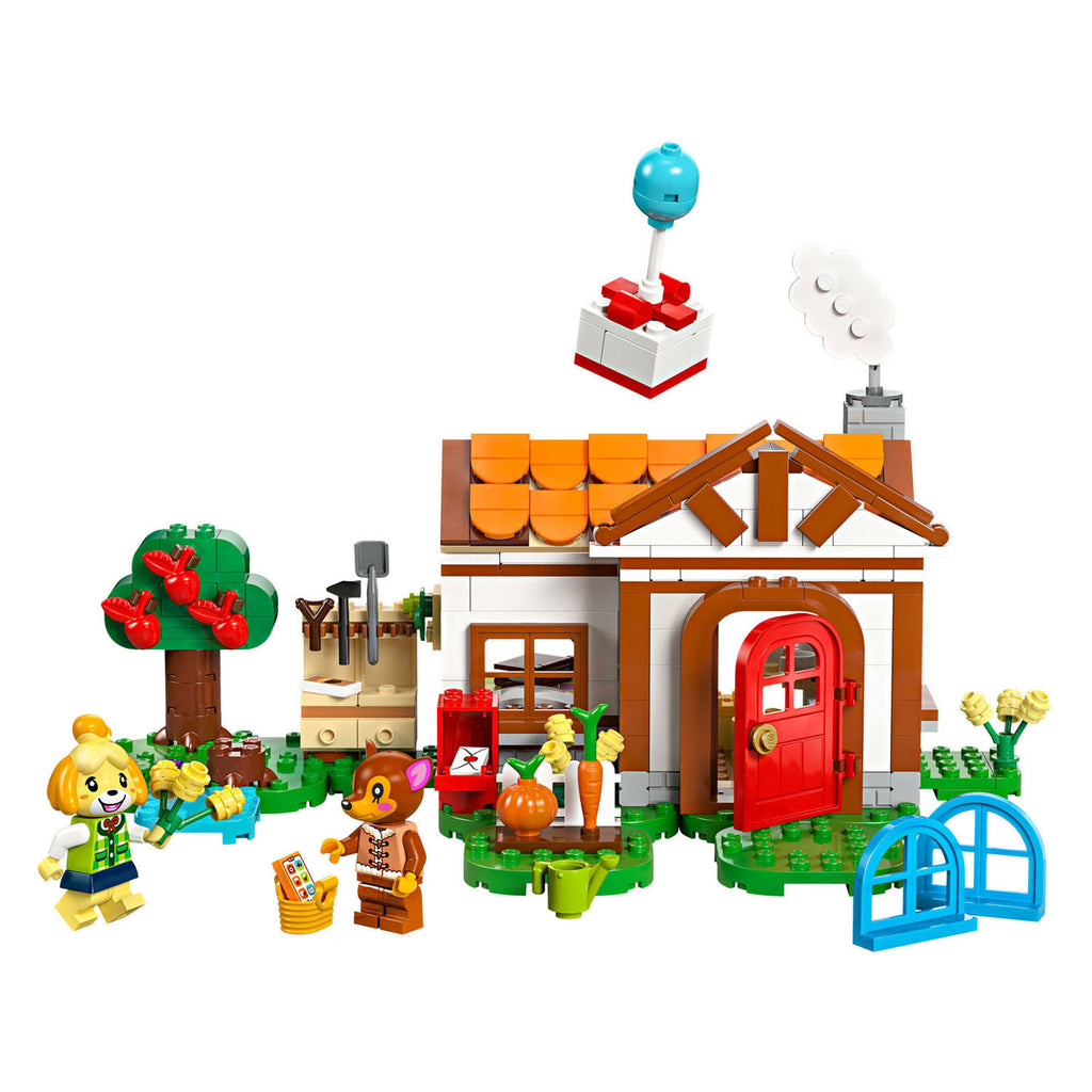 Lego 77049 animal crossing isabelle op visite